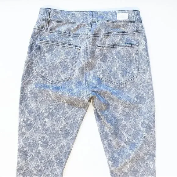 Paige Verdugo Ankle Jeans in Gray Animal Print - Picture 7 of 12